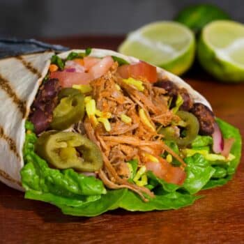 Delicious Pulled-Pork Tacos Wrapped Like A Burrito